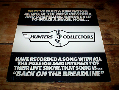 #ad HUNTERS amp; COLLECTORS BACK ON THE BREADLINE ORIG 1988 IRS PROMO 12quot; VG $19.95