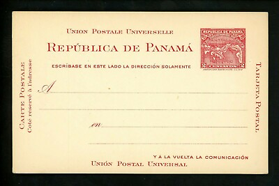 #ad Postal Stationery Hamp;G #8 Panama postal card 1903 1904 Vintage $22.99