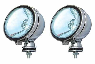 #ad 2x6quot; Clear Lens Off road Driving Fog Light Chrome Metal Housing Six inch $25.99
