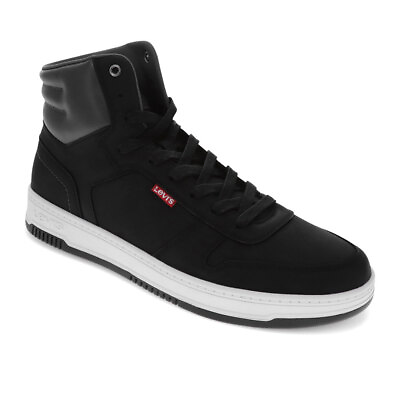 #ad Levi#x27;s Mens Drive Hi CBL Vegan Leather Casual Hightop Sneaker Shoe $34.99