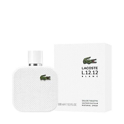 #ad Lacoste L.12.12 Blanc by Lacoste cologne for men EDT 3.4 oz New in Box $39.99