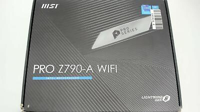 #ad MSI PRO Z790 A WiFi ProSeries Motherboard USB 3.2 Gen2 Wi Fi 6E ATX... $104.99
