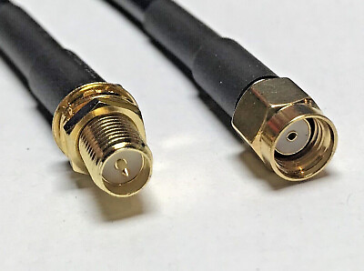 #ad RP SMA Male to RP SMA Female ACI100 Low Loss Coax Cable 50ohm Pick Length Lot US $9.49