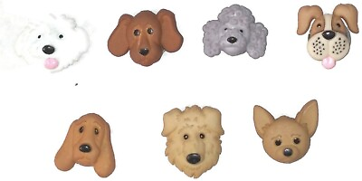 #ad DOG BREEDS Magnet Set 7pc Handmade Decorative Memo Board Refrigerator Office $9.99