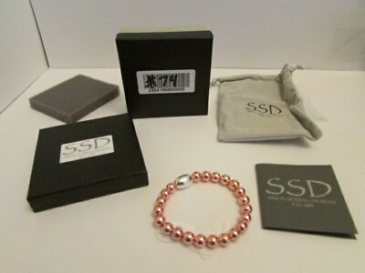 #ad New Simon Sebbag SSD Sterling Silver 925 Beaded Bracelet Rose Colored JB 9 #74 $94.52