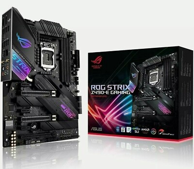 #ad #ad NEW ASUS ROG STRIX Z490 E GAMING Motherboard DDR4 LGA 1200 Intel 10th Gen ATX $249.00
