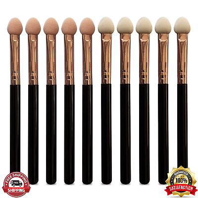 #ad 10Pcs Professional Makeup Brushes Set for Women Sponge Eyeshadow Brush $11.99