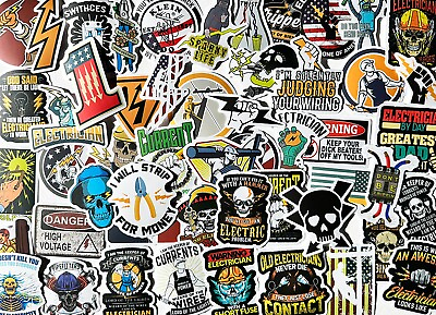 #ad 50pcs ELECTRICIAN stickers Occupation Electric FREE Shipping* $6.00