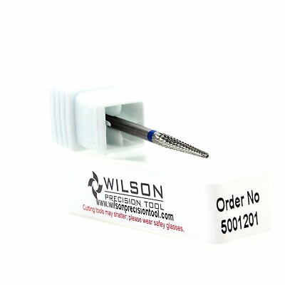 #ad 1x Tungsten Wilson USA Carbide Cutter Drill Bit Dental Medium Spiral Cone $19.90