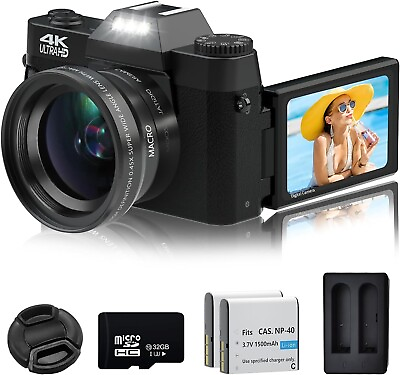 #ad 4K Digital Cameras 48MP 60FPS Video Camera WiFi amp; App Control for Photography $99.99
