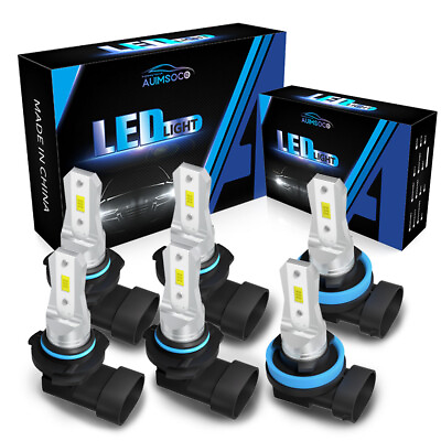 #ad Led Light HB3H11 6PCs For white Hi Lo beamFog Light For 2011 2020 HONDA Pilot $45.99