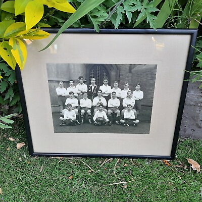 #ad Antique Vintage Yorkshire Rugby Photos Collectible OOAK UK Rare 1952 School Team GBP 24.99