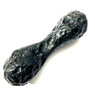 #ad tektite indochinite space rock impactite of meteorite impact stone 37 g dumbbell $49.99