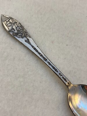 #ad Vintage Virginia City Nevada Sterling Silver Souvenir Spoon Miner Gold Panning $16.00