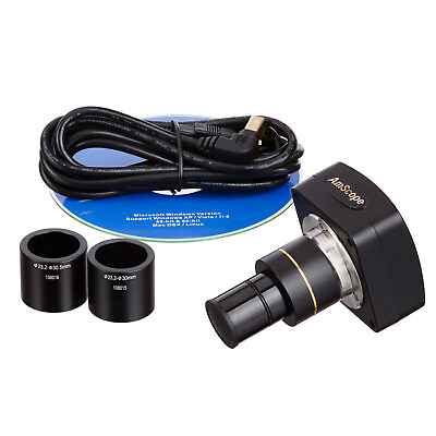 AmScope 5MP USB Microscope Digital Camera Measurement Software $200.99