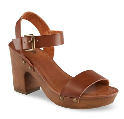 #ad Mia Women#x27;s Shoes Mia Cognac Tan Sandal Heels Sz 8 $21.60