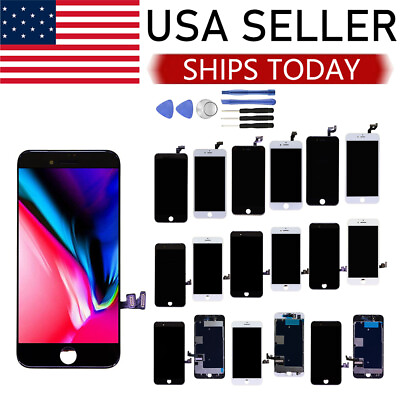#ad iPhone 6 6 Plus 6S 6S Plus 7 7 Plus 8 8 Plus Digitizer LCD Replacement Screen $16.49