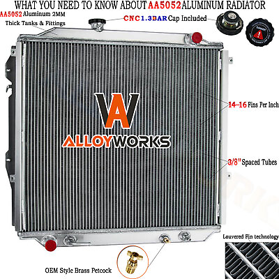 #ad 2 Row Aluminum Radiator For 1996 2002 Toyota 4Runner Limited SR5 3.4L 2.7L 4 Cyl $189.00