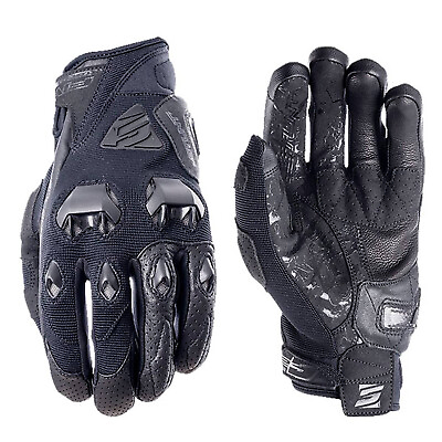 #ad S Small FIVE EVO Stunt Mens Summer Motorbike Gloves Black AU $129.99