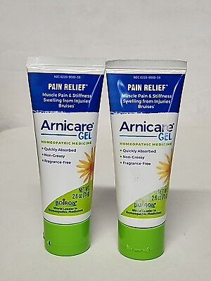 #ad 2 Pk Boiron Arnicare Gel Homeopathic Pain Relief Frag Free 2.6oz. Exp 01 2025 $14.95