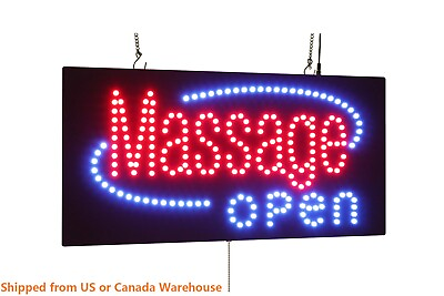 #ad #ad Massage Open Sign Neon Sign LED Open Sign Store Sign Business Sign Window Sign $119.20