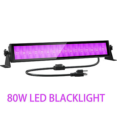#ad 80W LED UV Black Light Bar with Plug amp; Switch for Birthday Christmas Halloween $32.90
