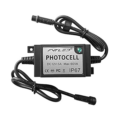 #ad LED Photocell DC AC 12V PC Waterproof IP68 Max.Load Power 60W Only for Outdoor $22.67