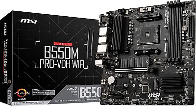MSI AMD AM4 Pro Series Motherboard B550M PRO VDH WIFI $109.63