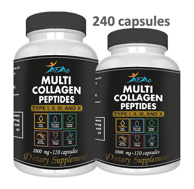 #ad Premium Collagen Peptides Pills Hydrolyzed Anti Aging IIIIIIVX 240 $20.00