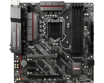 MSI Z370M MORTAR Motherboard Intel Z370 LGA 1151 DDR4 M.2 Micro ATX CORE DVI D $120.64
