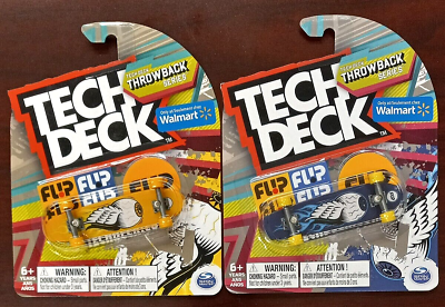 #ad LOT Tech Deck Throwback Flip Yellow Blue Eyeball Cruiser Walmart Exclusives $10.00