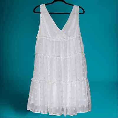 #ad Vine amp; Love medium white sleeveless dress lined graduation wedding formal party $22.19