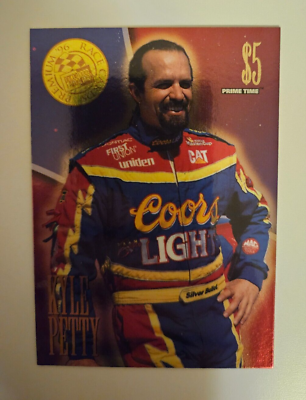 #ad 1996 Press Pass $5 Kyle Petty Phone Card Never Used Foil Still Covering Pin# $3.00