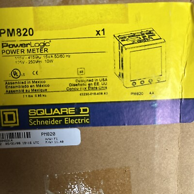 #ad PM820 Schneider Electric Power Meter Square D $350.00