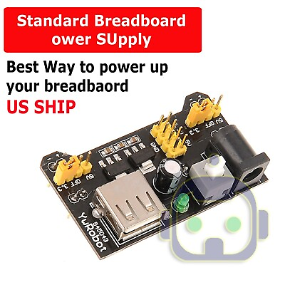 #ad Breadboard Power Supply Module 3.3V 5V For MB 102 amp; Solderless Breadboards US $4.95