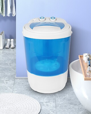 #ad Mini Portable Washing Machine7.7lbs Compact Washer Washer with Drain HoseBlue $65.99