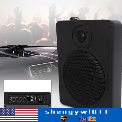 #ad 600W 8quot; Under Seat Powered Subwoofer Sub Bass Speaker Car Truck Sub With Amp $76.00