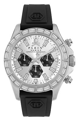 #ad Philipp Plein Mens Stainless Steel 44mm Strap Fashion Watch $312.50