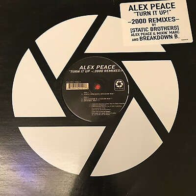 #ad Alex Peace Turn It Up 2000 Remixes Vinyl Record 2000 House Music $15.29