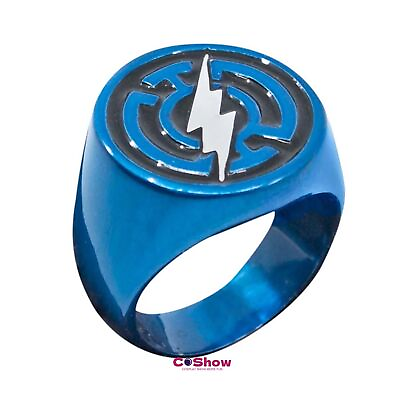 #ad 2023 Movie DC Cosplay Barry Allen The Flash Blue Ring Adjustable Jewelry Gift $9.89