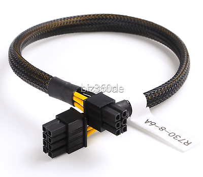 #ad #ad 35cm Power Adapter Cable 8pin to 6pin For DELL PowerEdge R730 GPU NVIDIA Quadro $13.56