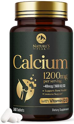 #ad Calcium 1200mg with Vitamin D3 Supplement for Strong Bones amp; Muscle Support $14.02