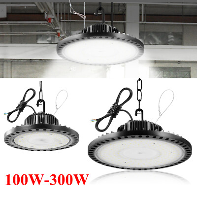 #ad 20 Pack 300W UFO Led High Bay Light Factory Warehouse Commercial Led Shop Lights $45.99