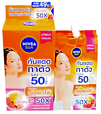 #ad Nivea Sun Extra Protect Daily Glow Essence Serum SPF50 30ml *4 Vitamin C Camu $19.49