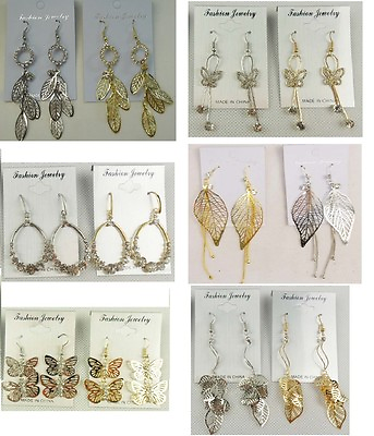#ad A 010 Wholesale Jewelry lot 12 pairs Mixed Style Drop Fashion Dangle Earrings $9.99