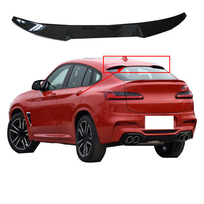 #ad ABS Gloss Black Car Trunk Wing Spoiler Cover 1PC Part For 2019 2021 BMW X4 G02 $175.49