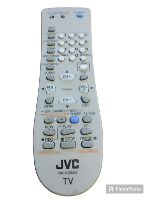 #ad OEM JVC Remote Control RM C1253G *No Battery Cover* $12.79