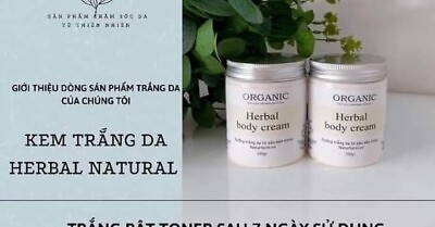 #ad 2x Kem trang da Organic Herbal Body Cream – moisturizing whitening $79.50