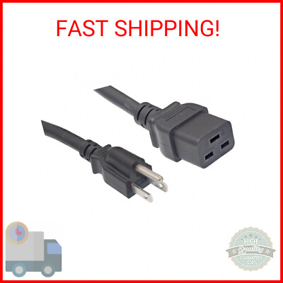 #ad North American Power Cord Extension NEMA 5 15P to C19 6#x27; 14 AWG 15A 125V Z $12.00