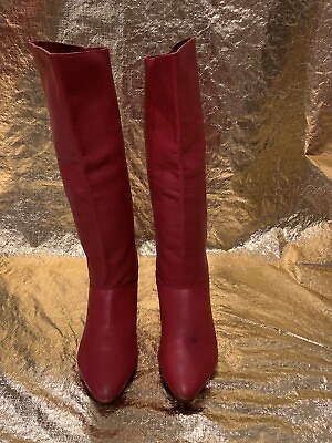 #ad Mia Red Gen. Leather Women#x27;s Boots Size Pre Owned Size 7.5 $499.99